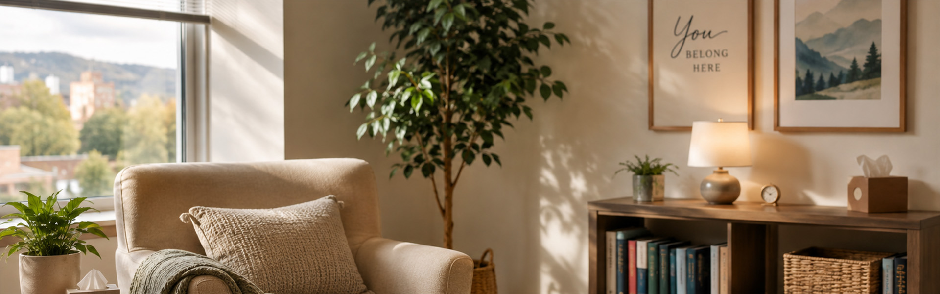 warm office setting